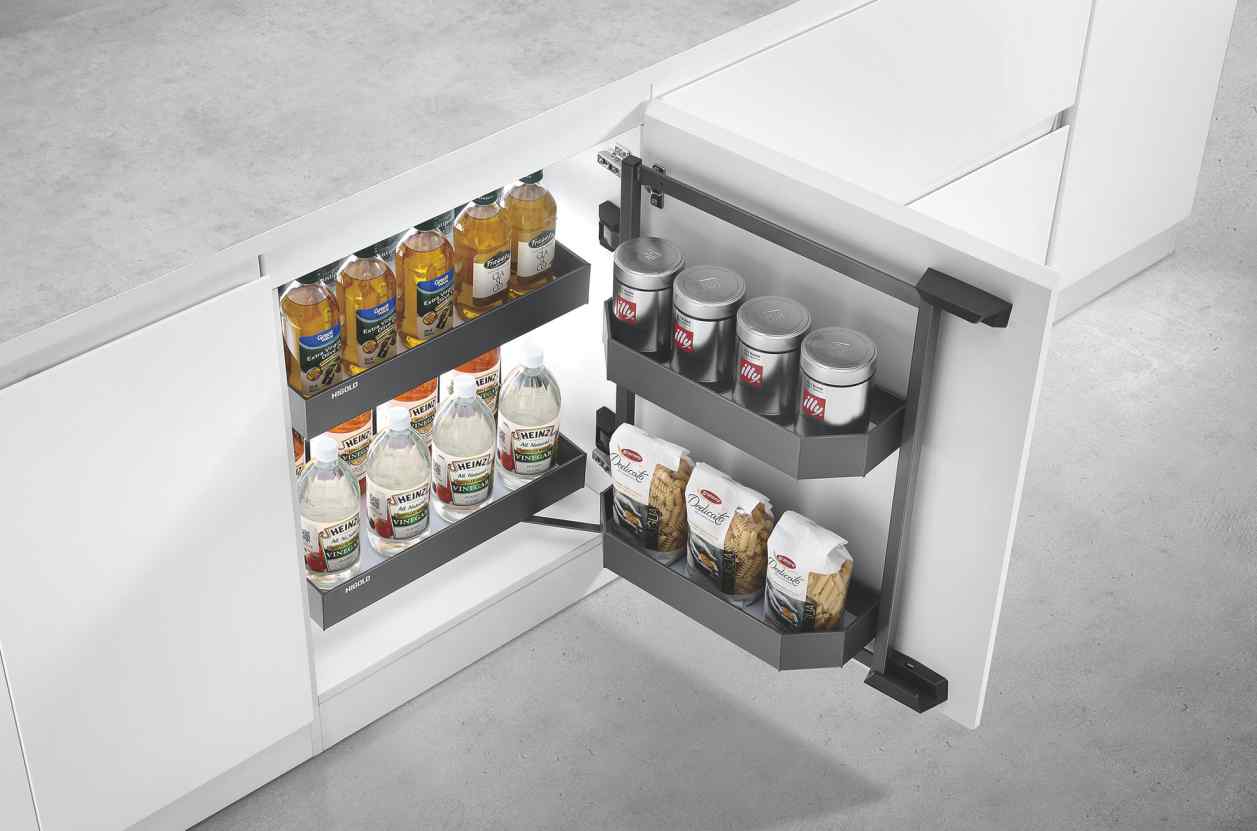 Corner Cabinet Pull-Out Storage