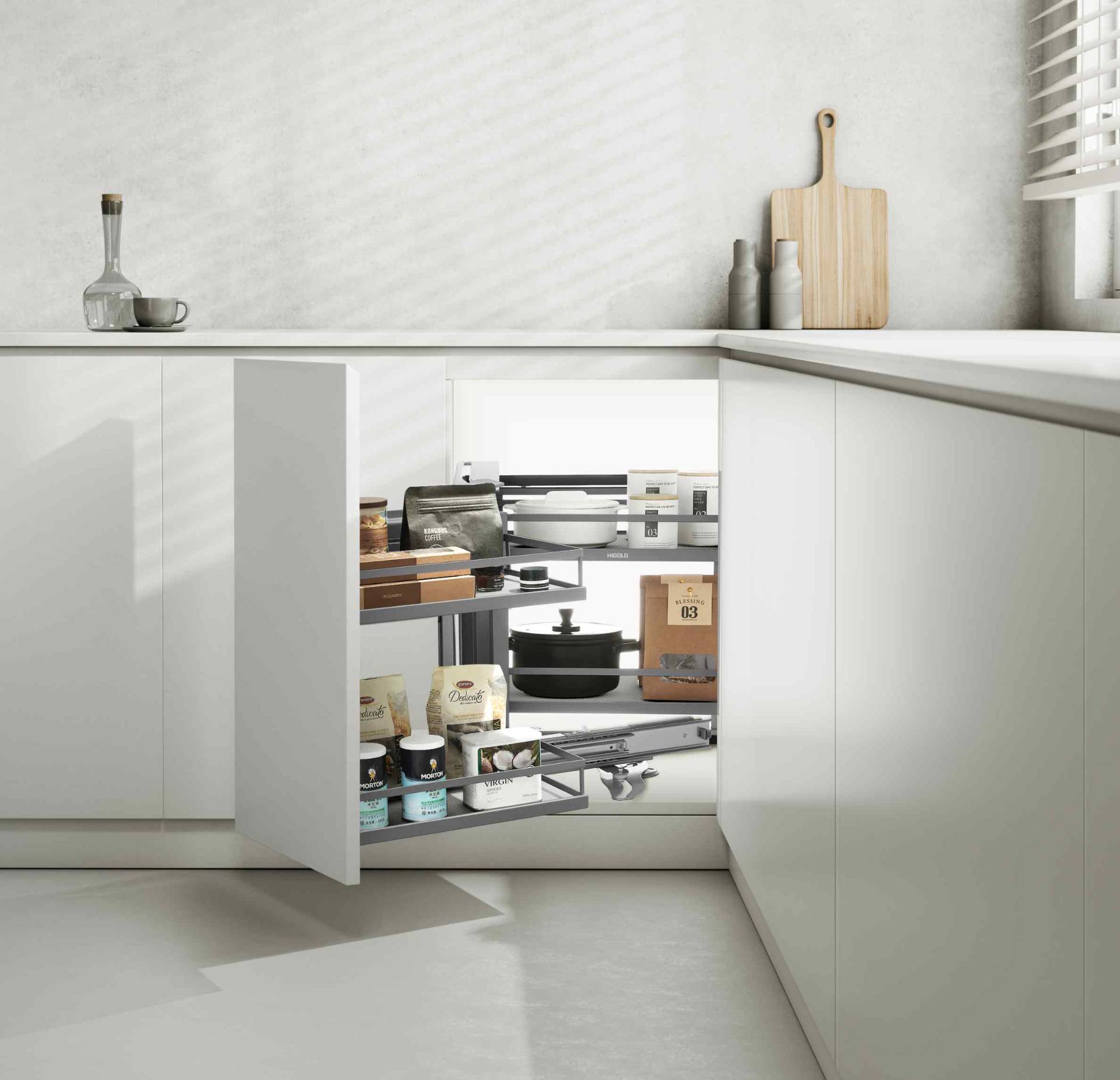 Corner Pull-Out Cabinet Organiser