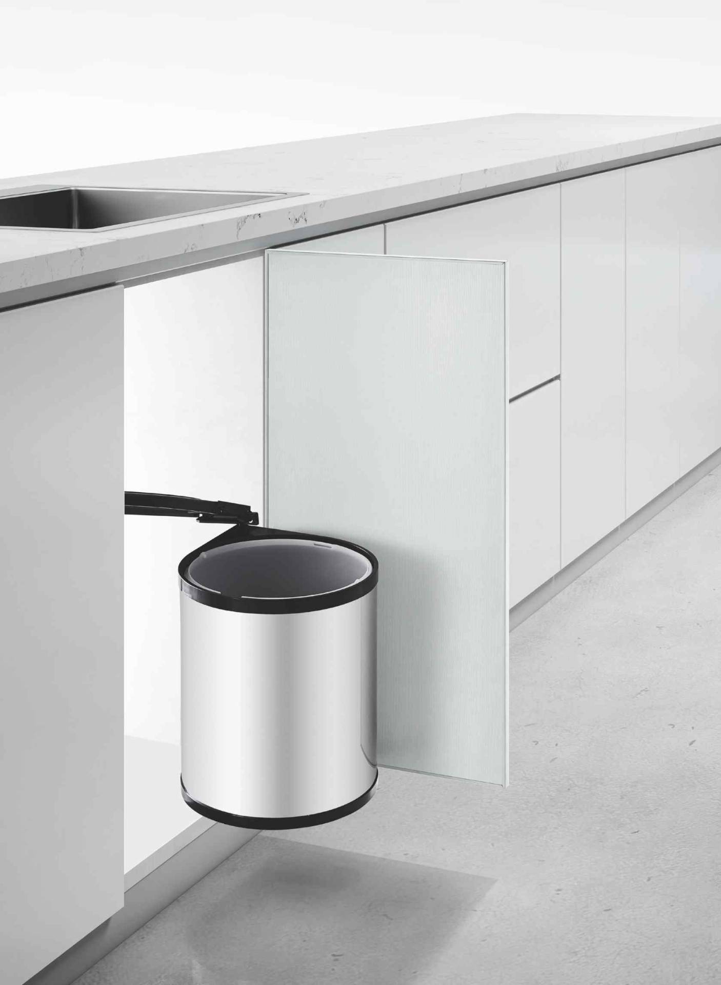 Auto-Open Waste Bin System