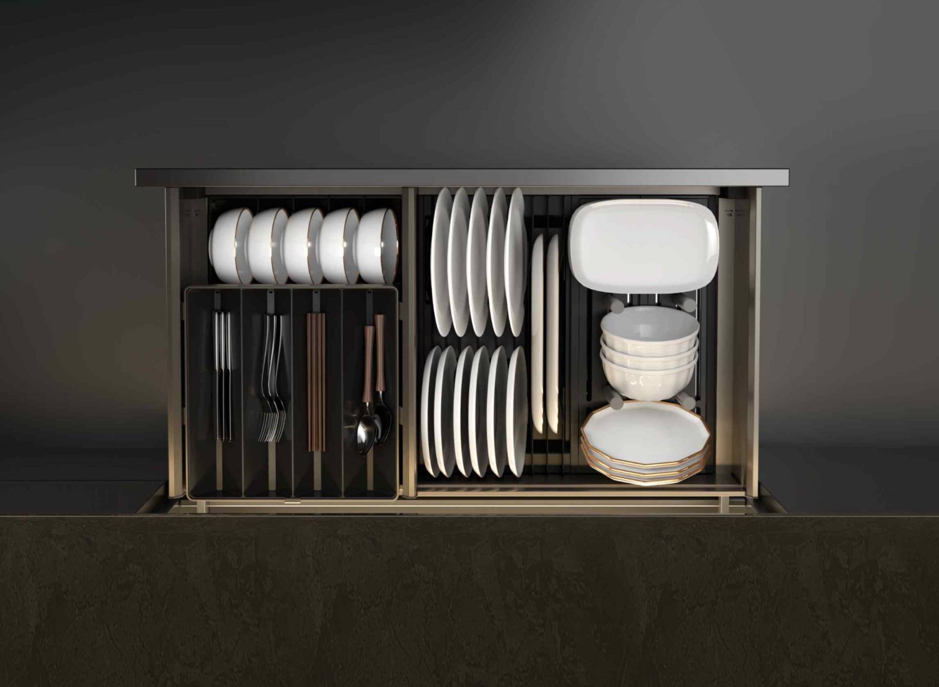 Complete Plate & Cutlery Organiser