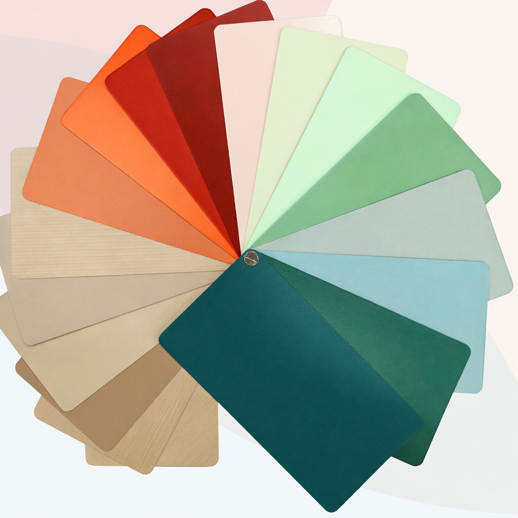 Multi-color palette with rich and vibrant finish options